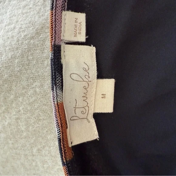 Elegant Geometric Maxi Skirt - Orange and Black - Picture 6 of 6